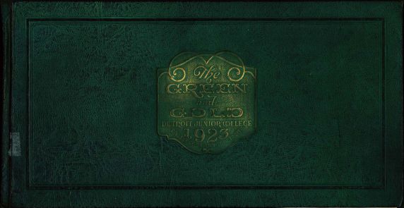 1923 Detroit Junior College Yearbook cover